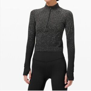 Lululemon Rest Less 1/2 Zip Crop